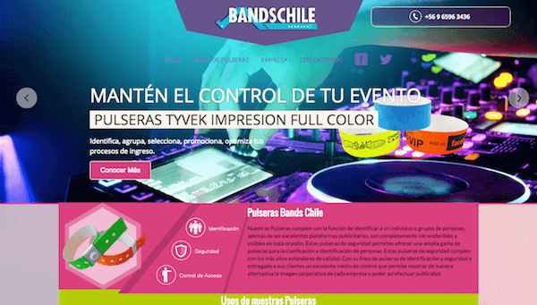 Sitio Corporativo - Bands Chile
